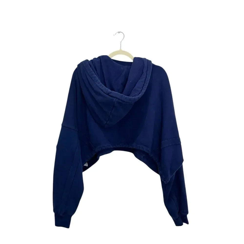 Adidas x Ivy Park Blue Hooded Shrug sweater - Picture 7 of 10